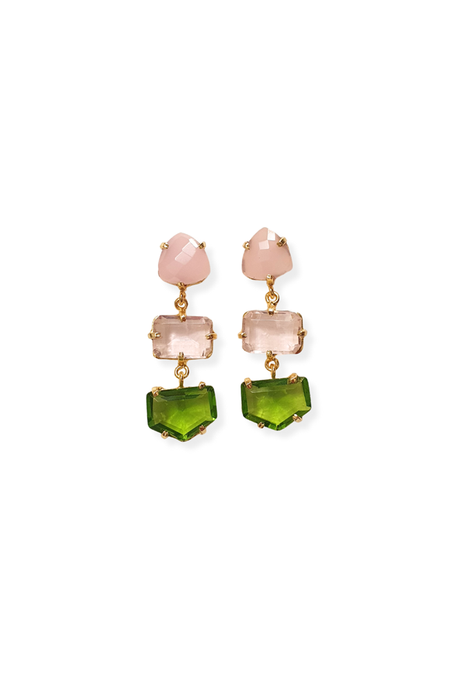 Shop Nessa Statement Gem Earrings - Origen Imports
