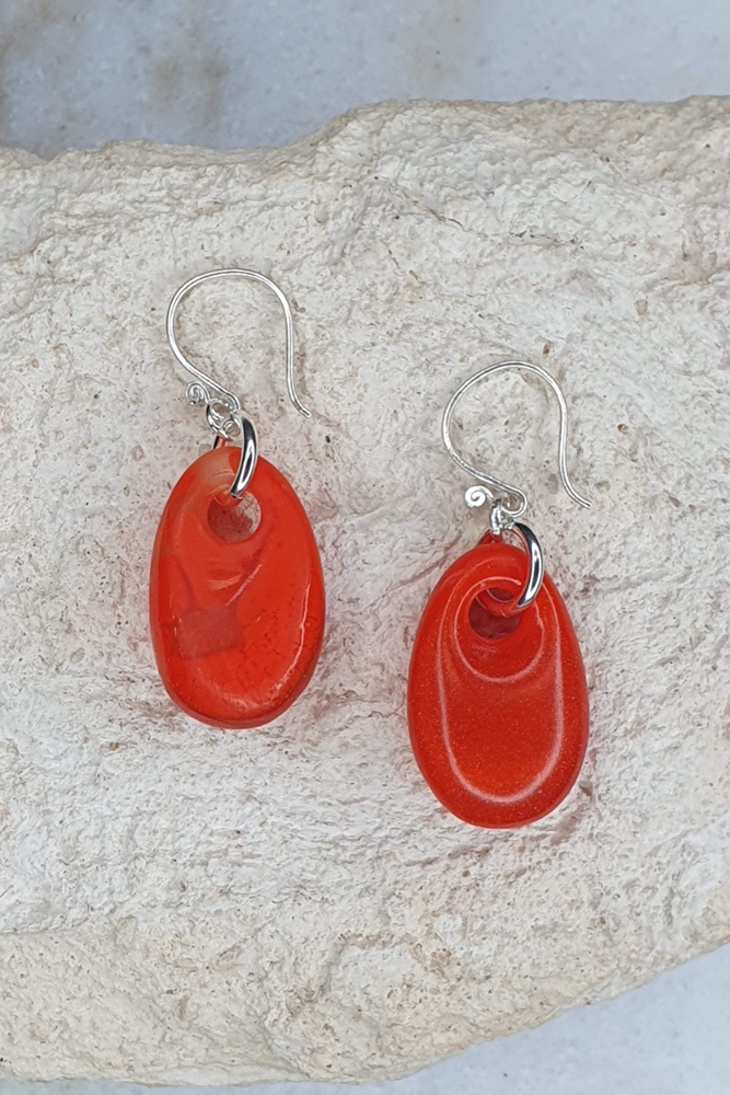 Shop Petite Resin Oval Drop Earrings - Origen Imports