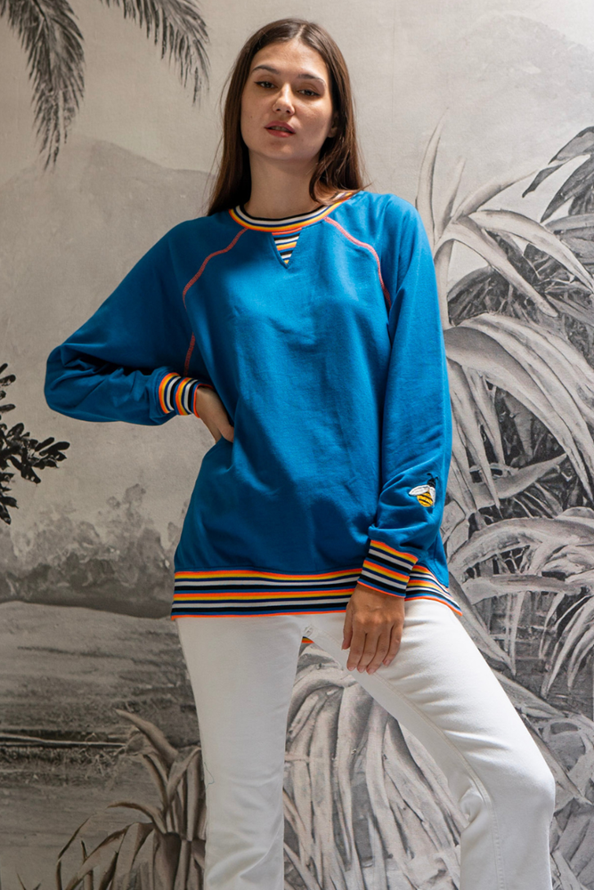 Shop Embroidered Bee Sweater By Pixi Carnival - Origen Imports