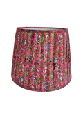 Shop Pleated Lampshade Floral Block Print - Origen Imports