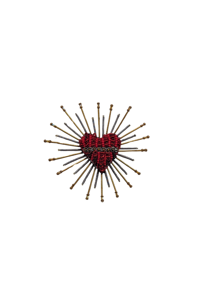 Sacred on sale heart brooch