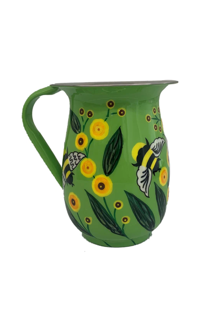Shop Wattle Flowers & Bees Jug - Origen Imports