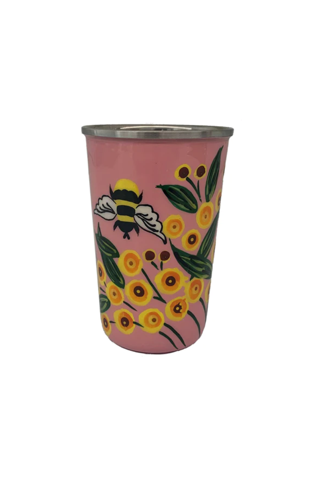 Shop Wattle Flowers & Bees Tumbler - Origen Imports