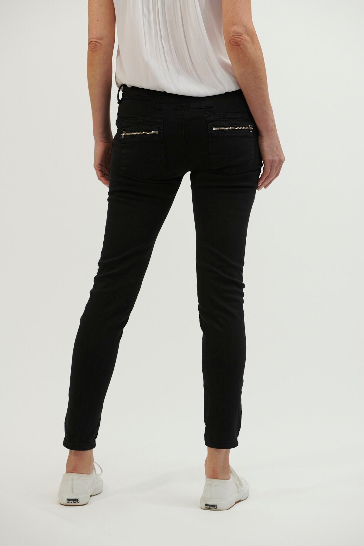 Shop Italian Star Button Jeans - Black - Origen Imports