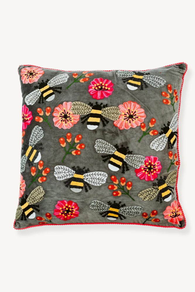 Shop Bumble Bee Cushion - Origen Imports