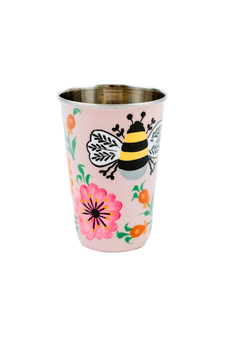 Shop Bumble Bee Tumbler - Pink - Origen Imports