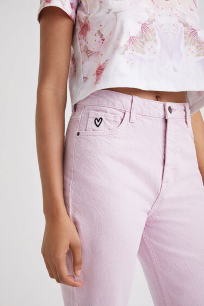 Straight Cropped Jeans By Desigual
