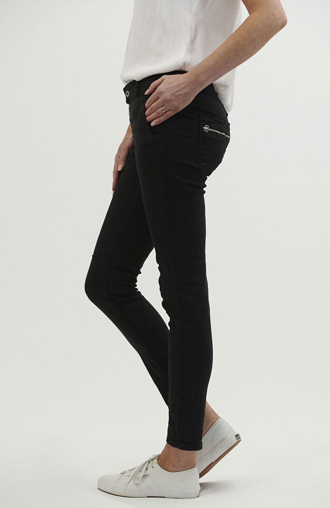 Shop Italian Star Button Jeans - Black - Origen Imports