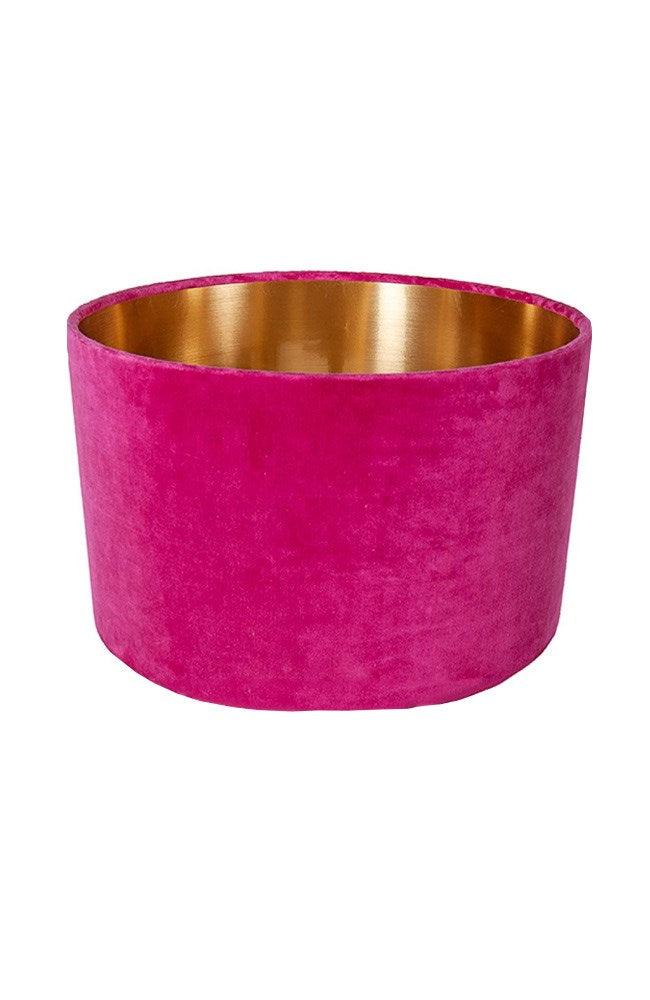 Shop Fuchsia Velvet Drum Lampshade - Origen Imports