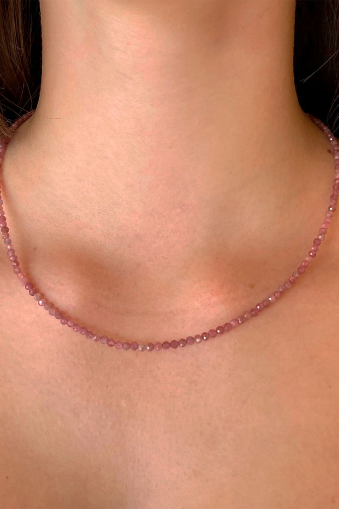 Shop Karina Single Strand Hand Beaded Gemstone Necklace - Origen Imports
