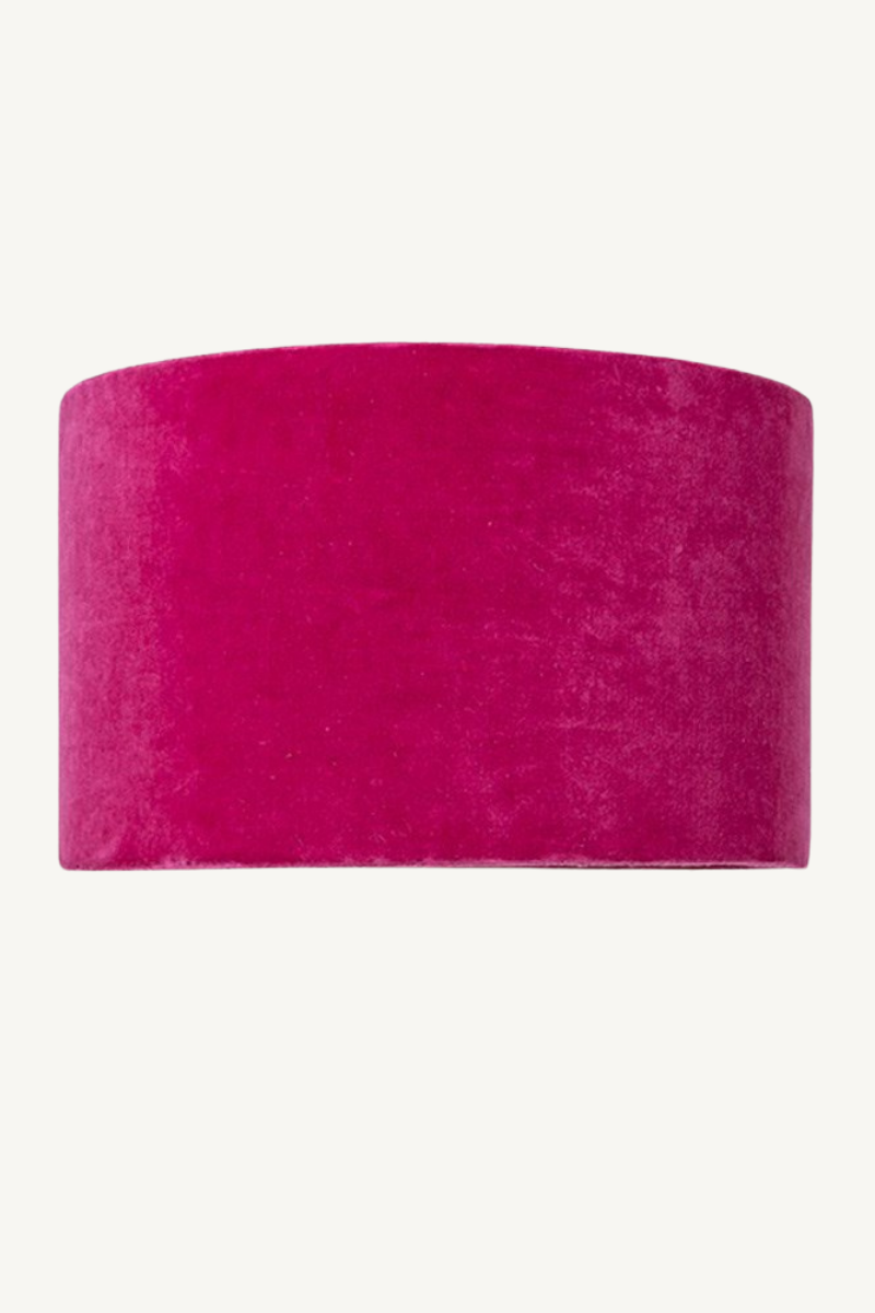 Shop Fuchsia Velvet Drum Lampshade - Origen Imports